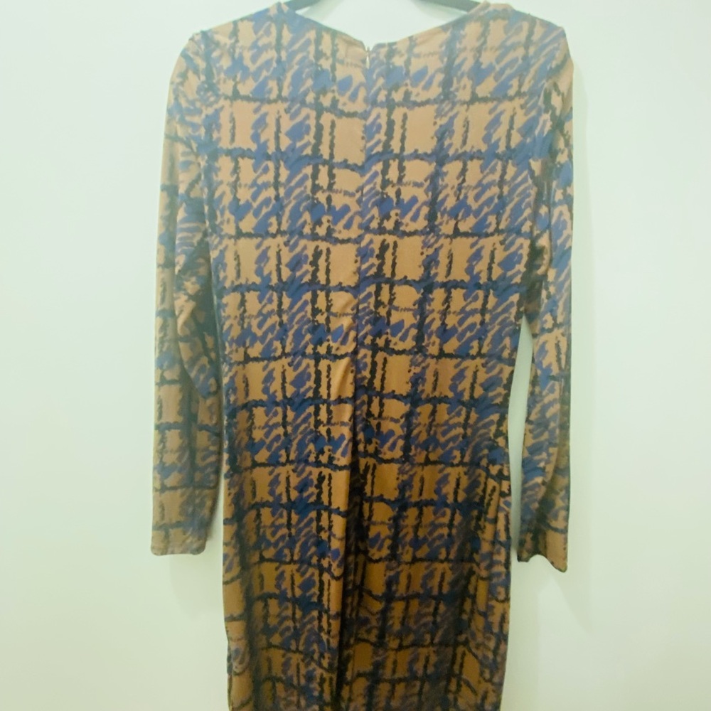 Brown Blue Michael Kors Dress - Picture 4 of 8